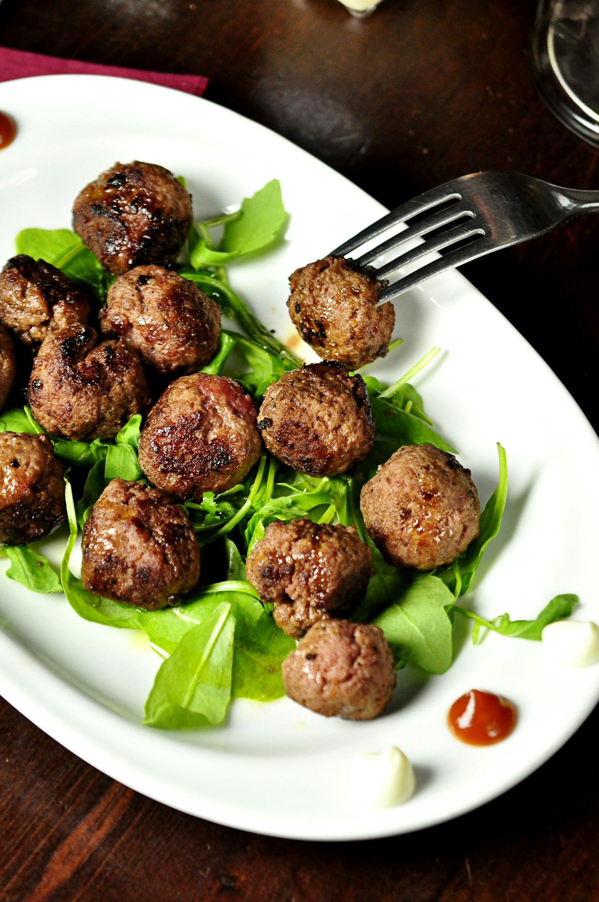 Swedish meatballs with mashed potatoes and lingonberries